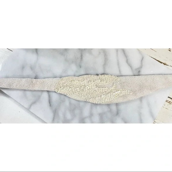 Christian Dior Vintage Hand Beaded & Sequin Intricate Belt - Picture 4 of 8